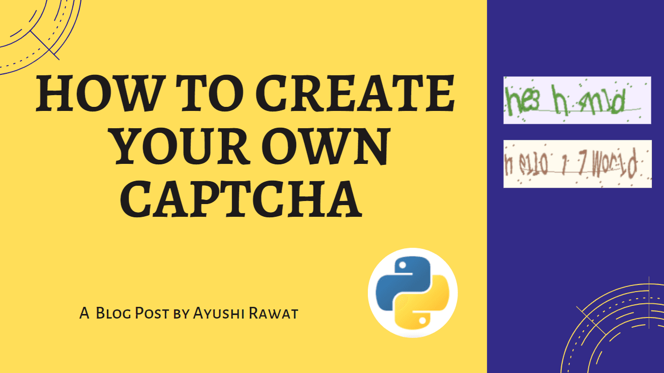 How to create your own captcha with python